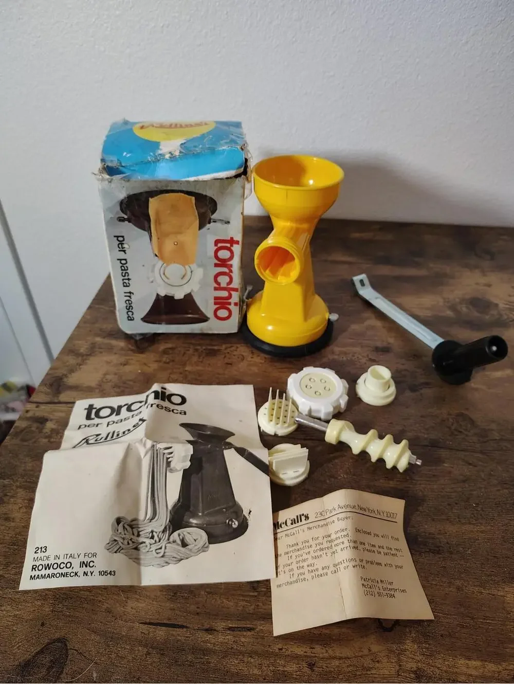 Rullinet Torchio Per Pasta Fresca Machine Vtg Extruder Italy 213 Complete